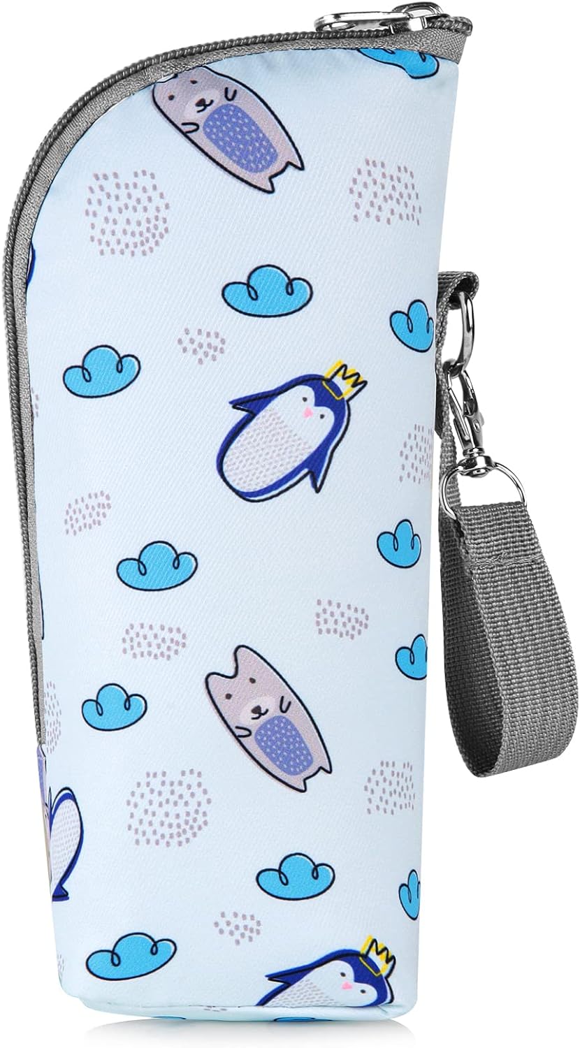 Baby Bottle Cooler Tote Bags, Insulated Breastmilk Cooler Bag, Nursing Bottle Cooler Warmer Bag for Nursing Mom Daycare Travel