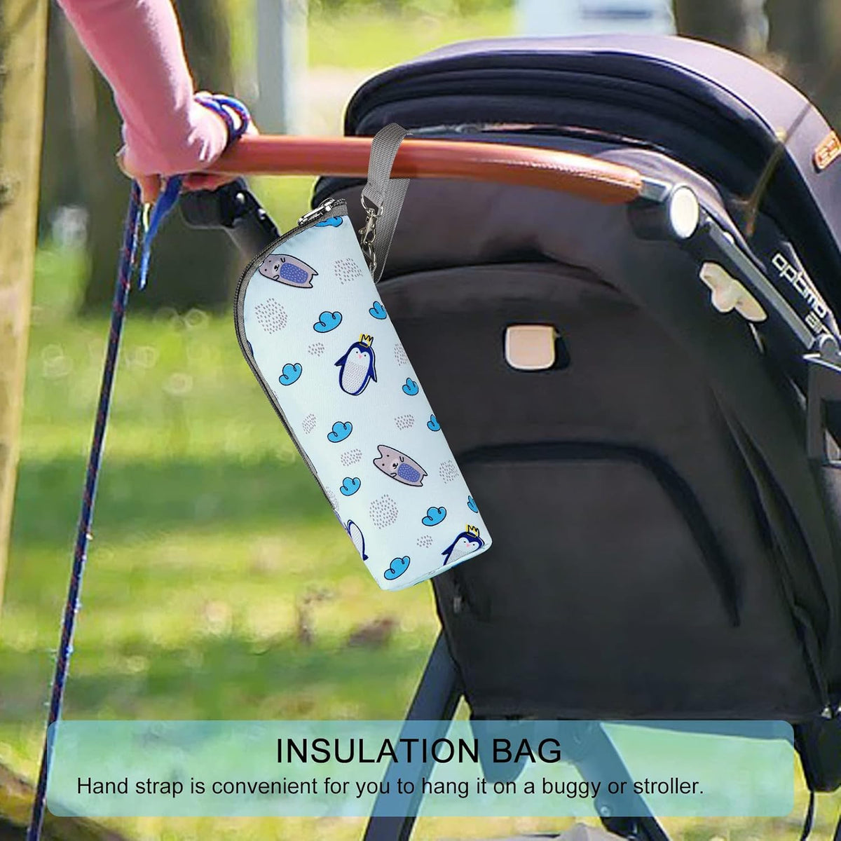 Baby Bottle Cooler Tote Bags, Insulated Breastmilk Cooler Bag, Nursing Bottle Cooler Warmer Bag for Nursing Mom Daycare Travel