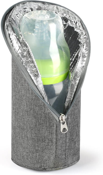 Baby Bottle Cooler Tote Bags, Insulated Breastmilk Cooler Bag, Nursing Bottle Cooler Warmer Bag for Nursing Mom Daycare Travel