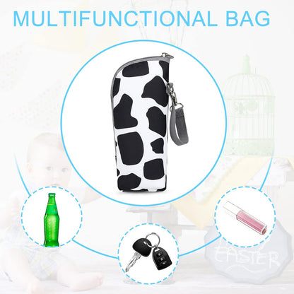 Baby Bottle Cooler Tote Bags, Insulated Breastmilk Cooler Bag, Nursing Bottle Cooler Warmer Bag for Nursing Mom Daycare Travel