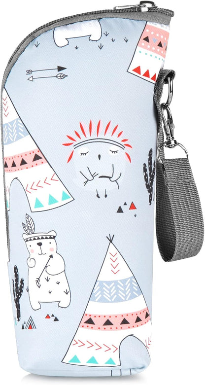 Baby Bottle Cooler Tote Bags, Insulated Breastmilk Cooler Bag, Nursing Bottle Cooler Warmer Bag for Nursing Mom Daycare Travel