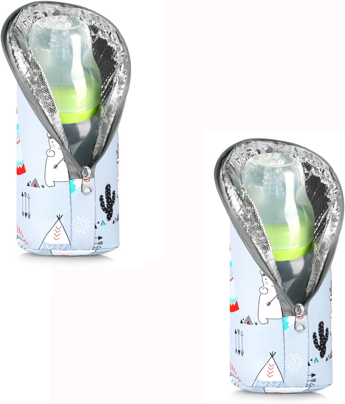 Baby Bottle Cooler Tote Bags, Insulated Breastmilk Cooler Bag, Nursing Bottle Cooler Warmer Bag for Nursing Mom Daycare Travel