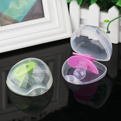 Pacifier Case, Pacifier Holder Case, Pacifier Container for Travel, BPA Free, Transparent