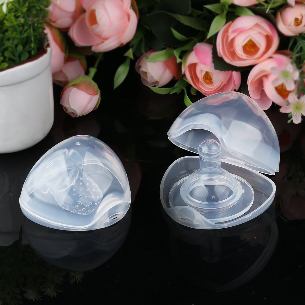 Pacifier Case, Pacifier Holder Case, Pacifier Container for Travel, BPA Free, Transparent