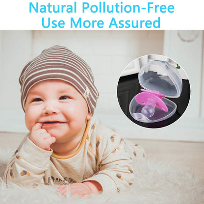 Pacifier Case, Pacifier Holder Case, Pacifier Container for Travel, BPA Free, Transparent