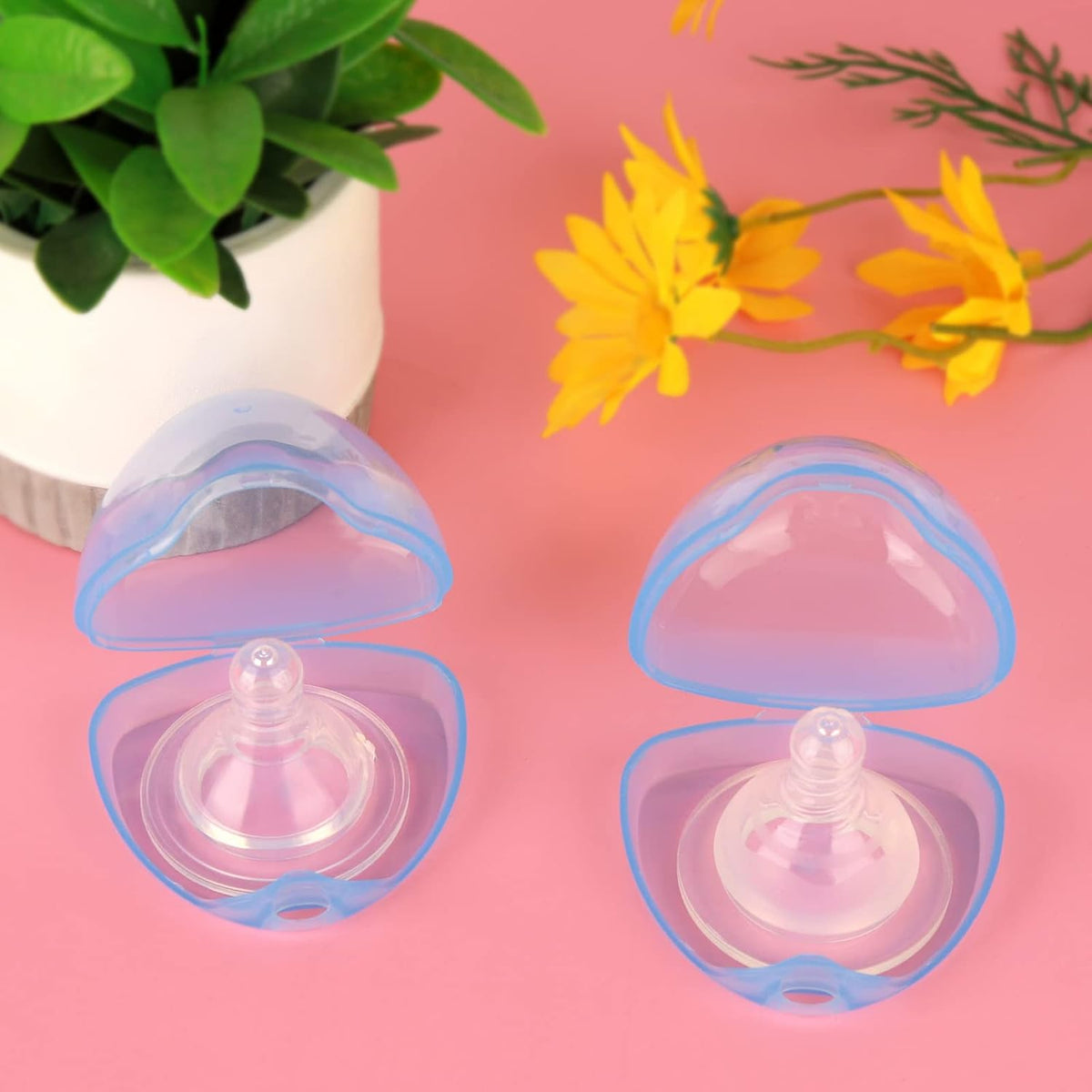 Pacifier Case, Pacifier Holder Case, Pacifier Container for Travel, BPA Free, Transparent