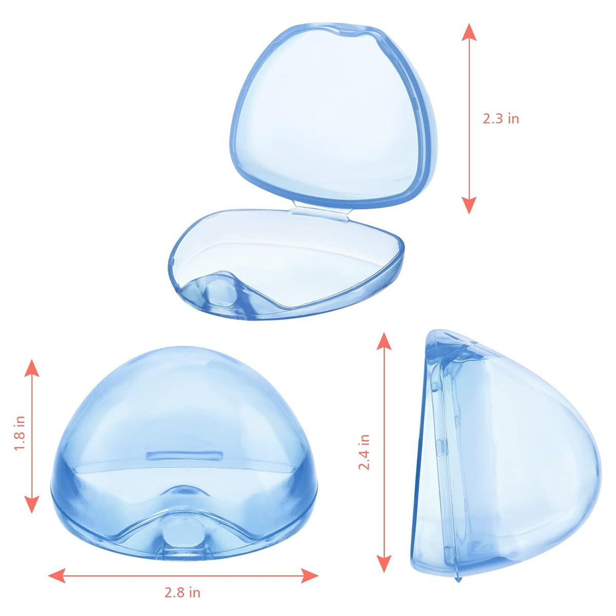 Pacifier Case, Pacifier Holder Case, Pacifier Container for Travel, BPA Free, Transparent