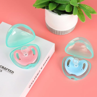 Pacifier Case, Pacifier Holder Case, Pacifier Container for Travel, BPA Free, Transparent