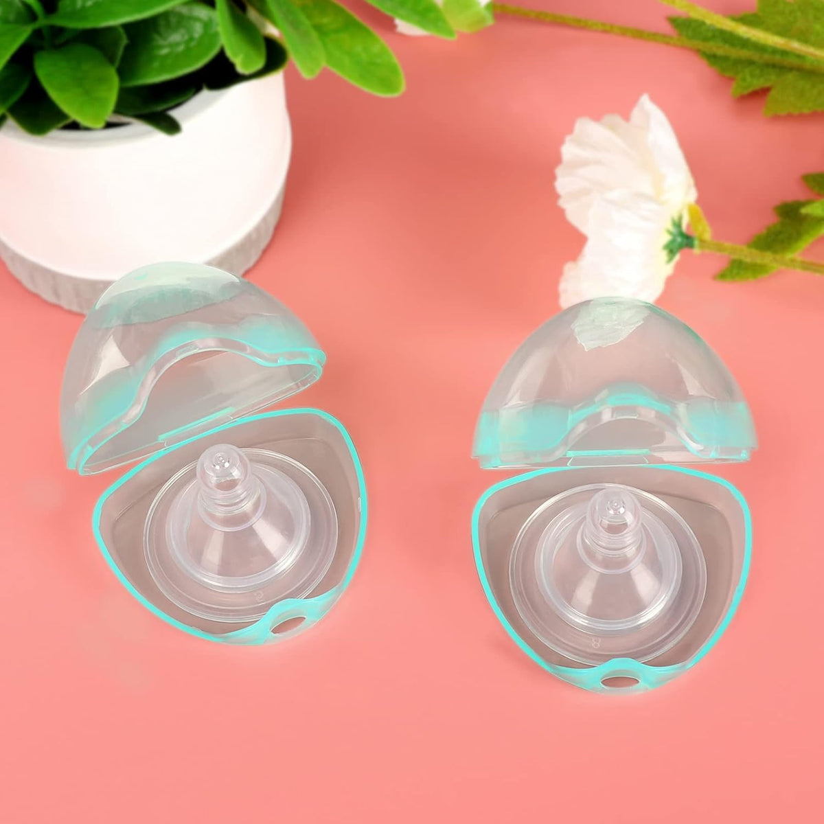 Pacifier Case, Pacifier Holder Case, Pacifier Container for Travel, BPA Free, Transparent