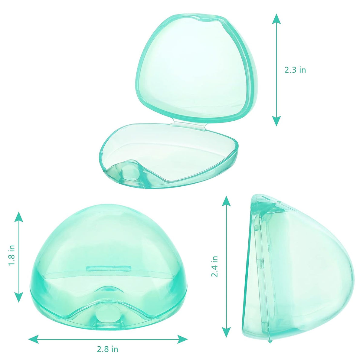 Pacifier Case, Pacifier Holder Case, Pacifier Container for Travel, BPA Free, Transparent
