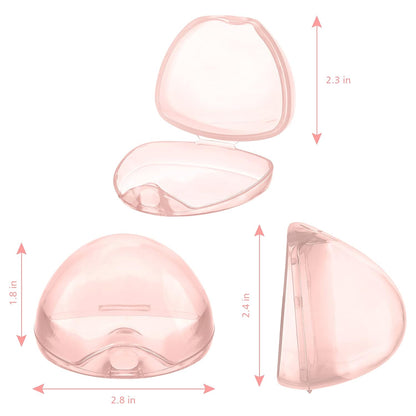 Pacifier Case, Pacifier Holder Case, Pacifier Container for Travel, BPA Free, Transparent