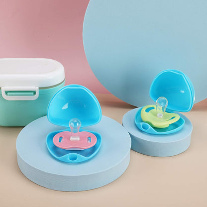 Pacifier Case, Pacifier Holder Case, Pacifier Container for Travel, BPA Free, Transparent