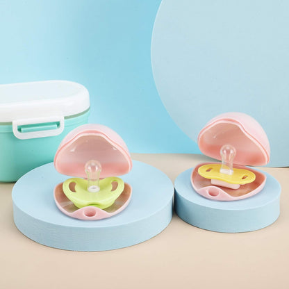 Pacifier Case, Pacifier Holder Case, Pacifier Container for Travel, BPA Free, Transparent