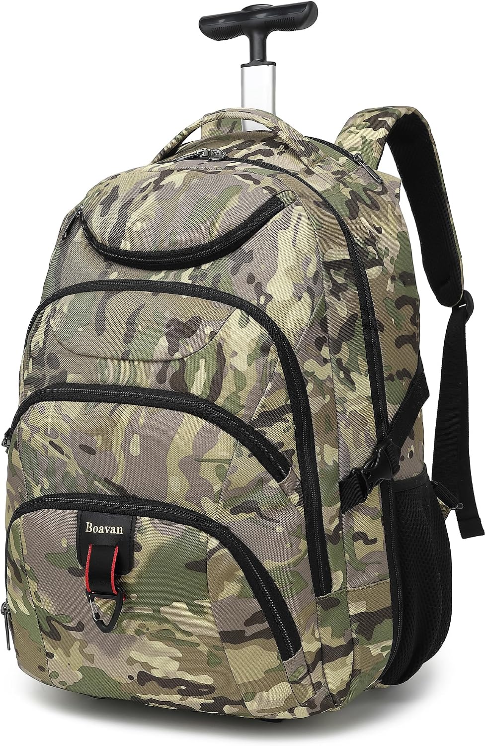 Rolling Backpack for Women, 17.3 Inch Wheeled Laptop Backpack,Large Travel Carry-On Bag for Teachers College Students, USB Charging Port Waterproof Business for Airplane Overnight Luggage，Beige