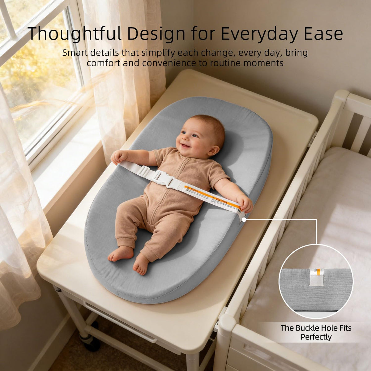 Baby Changing Pad Diaper Changing Pad 2 Pack Soft & Muslin Cover