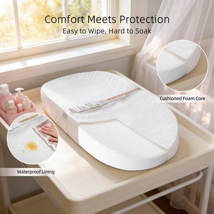Baby Changing Pad Diaper Changing Pad 2 Pack Soft & Muslin Cover