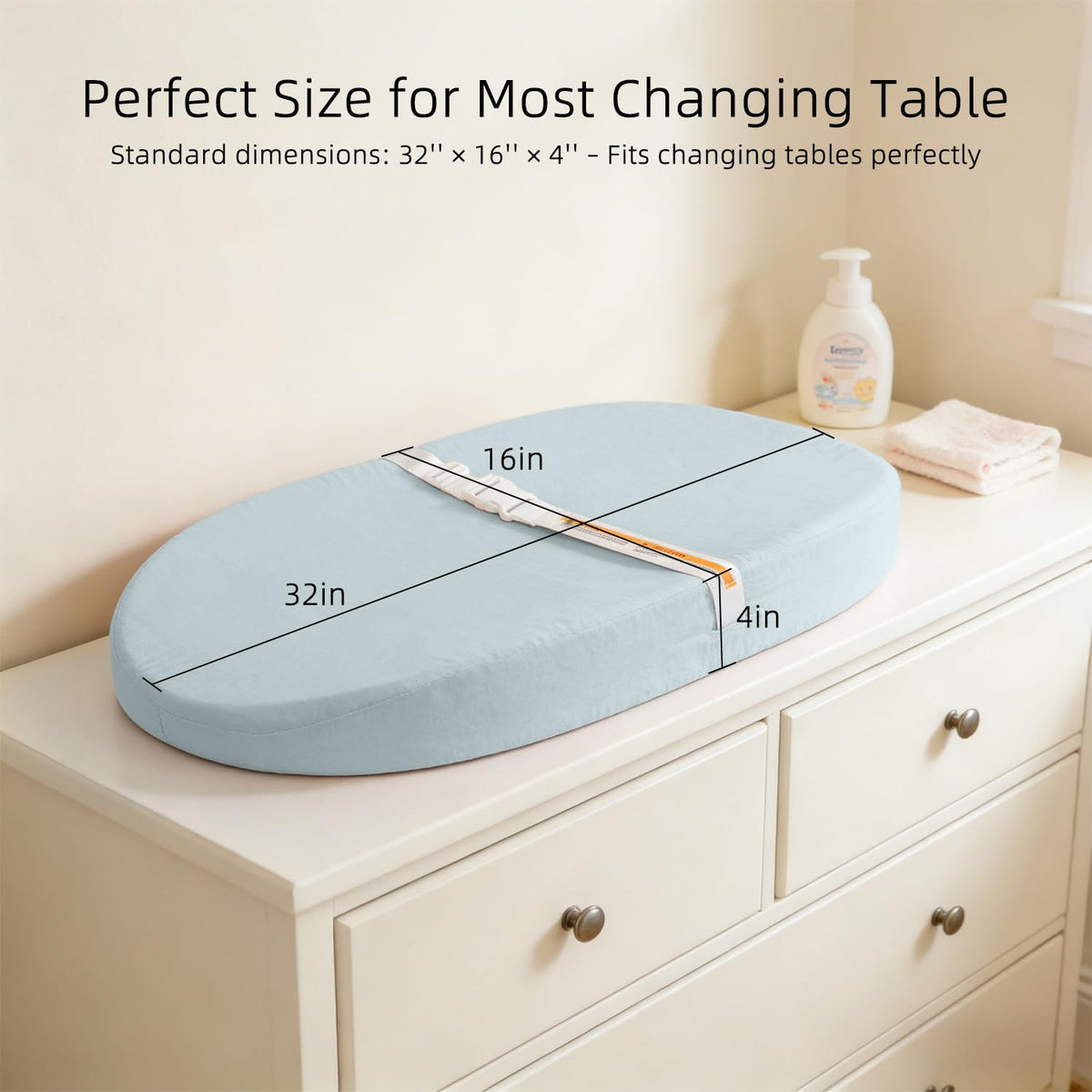 Baby Changing Pad Diaper Changing Pad 2 Pack Soft & Muslin Cover