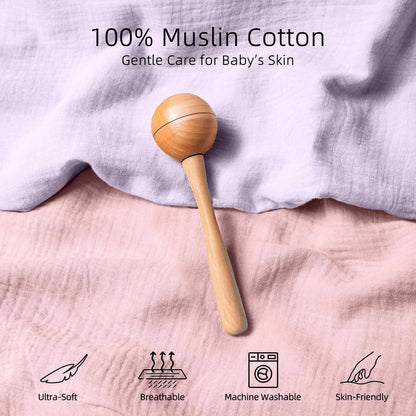 Baby Changing Pad Diaper Changing Pad 2 Pack Soft & Muslin Cover