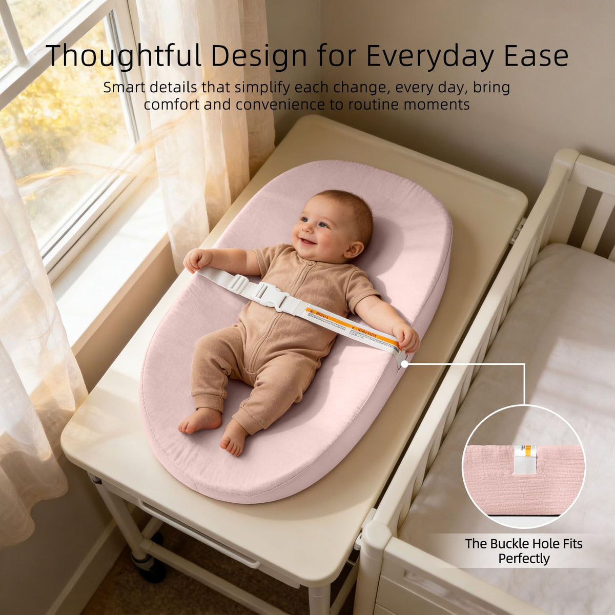 Baby Changing Pad Diaper Changing Pad 2 Pack Soft & Muslin Cover