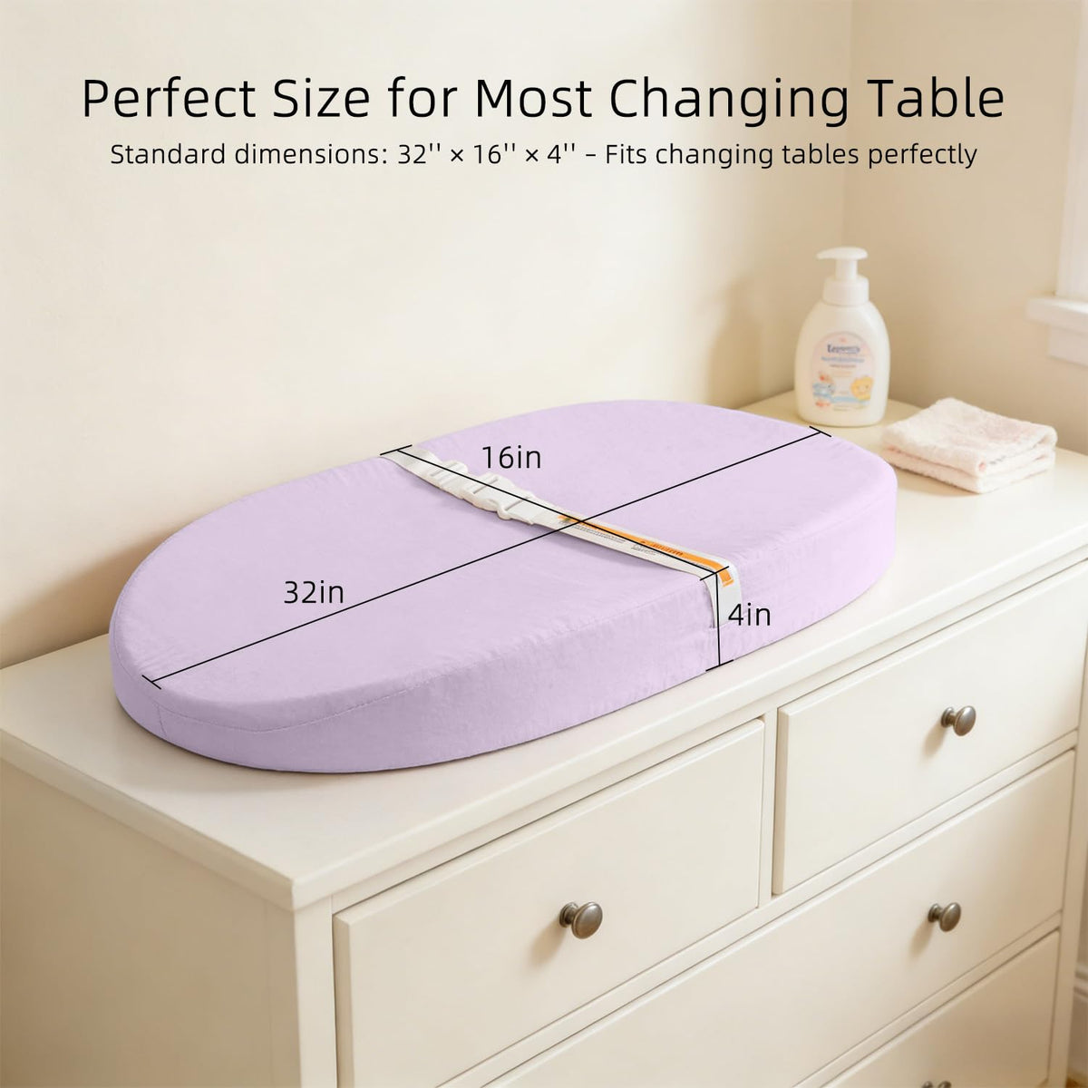 Baby Changing Pad Diaper Changing Pad 2 Pack Soft & Muslin Cover