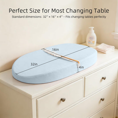 Baby Changing Pad Diaper Changing Pad 2 Pack Soft & Muslin Cover