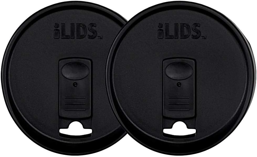 Mason Jar Drink Lid, Wide Mouth, Butter, 2 Pack, BPA-Free USA Made | Fits 3 3/8 in Ball & Kerr openings; spill-resistant for coffee, cold brew & iced tea; reusable, dishwasher-safe