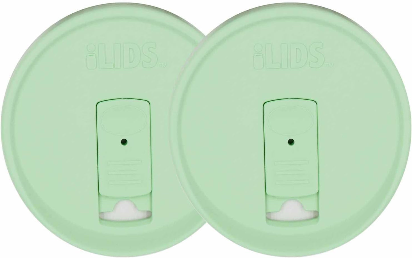 Mason Jar Drink Lid, Wide Mouth, Butter, 2 Pack, BPA-Free USA Made | Fits 3 3/8 in Ball & Kerr openings; spill-resistant for coffee, cold brew & iced tea; reusable, dishwasher-safe