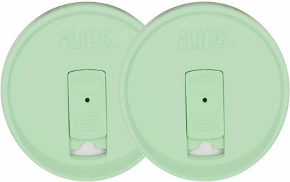 Mason Jar Drink Lid, Wide Mouth, Butter, 2 Pack, BPA-Free USA Made | Fits 3 3/8 in Ball & Kerr openings; spill-resistant for coffee, cold brew & iced tea; reusable, dishwasher-safe