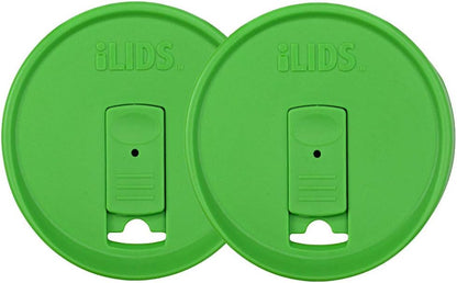 Mason Jar Drink Lid, Wide Mouth, Butter, 2 Pack, BPA-Free USA Made | Fits 3 3/8 in Ball & Kerr openings; spill-resistant for coffee, cold brew & iced tea; reusable, dishwasher-safe