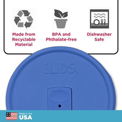 Mason Jar Drink Lid, Wide Mouth, Butter, 2 Pack, BPA-Free USA Made | Fits 3 3/8 in Ball & Kerr openings; spill-resistant for coffee, cold brew & iced tea; reusable, dishwasher-safe