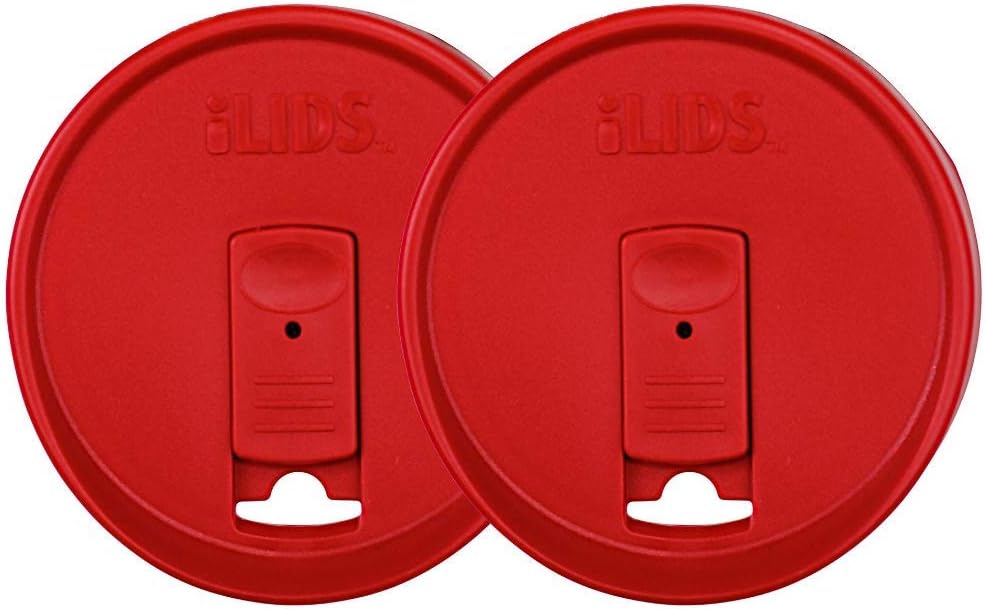 Mason Jar Drink Lid, Wide Mouth, Butter, 2 Pack, BPA-Free USA Made | Fits 3 3/8 in Ball & Kerr openings; spill-resistant for coffee, cold brew & iced tea; reusable, dishwasher-safe