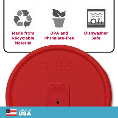 Mason Jar Drink Lid, Wide Mouth, Butter, 2 Pack, BPA-Free USA Made | Fits 3 3/8 in Ball & Kerr openings; spill-resistant for coffee, cold brew & iced tea; reusable, dishwasher-safe