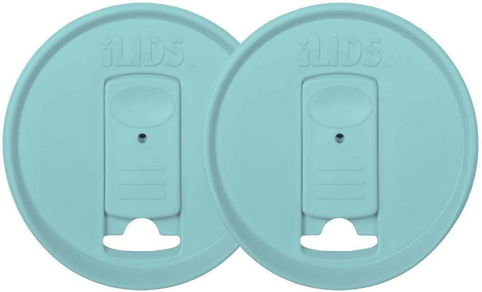 Mason Jar Drink Lid, Wide Mouth, Butter, 2 Pack, BPA-Free USA Made | Fits 3 3/8 in Ball & Kerr openings; spill-resistant for coffee, cold brew & iced tea; reusable, dishwasher-safe
