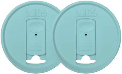 Mason Jar Drink Lid, Wide Mouth, Butter, 2 Pack, BPA-Free USA Made | Fits 3 3/8 in Ball & Kerr openings; spill-resistant for coffee, cold brew & iced tea; reusable, dishwasher-safe