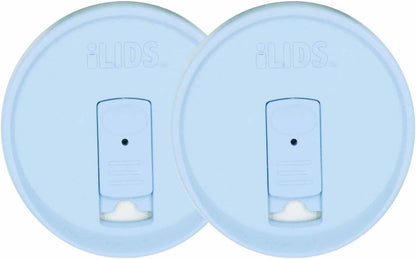 Mason Jar Drink Lid, Wide Mouth, Butter, 2 Pack, BPA-Free USA Made | Fits 3 3/8 in Ball & Kerr openings; spill-resistant for coffee, cold brew & iced tea; reusable, dishwasher-safe
