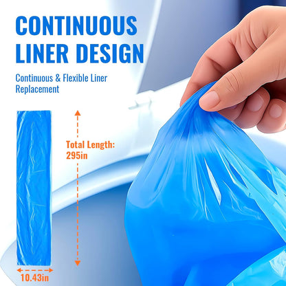Compatible with Diaper Genie Pails Diaper Pail Refills, 4 Pack Lemon-Scented Odor-Blocking Continuous Liner Refills, Durable Leak-Resistant Rolls for Baby