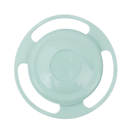 Gyro Bowl 360 Dgree Rotation Spill Resistant Gyroscopic Bowl with Lid