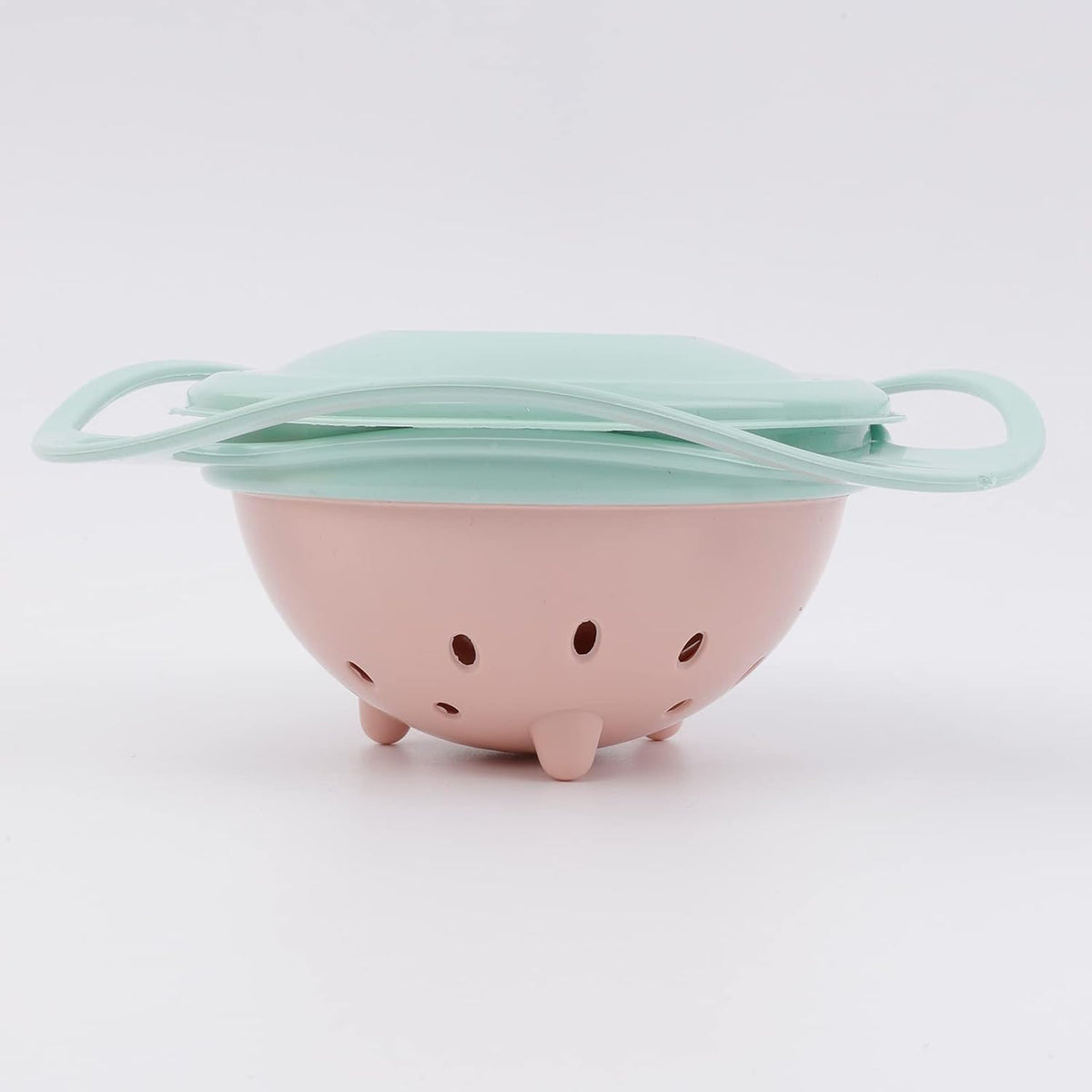 Gyro Bowl 360 Dgree Rotation Spill Resistant Gyroscopic Bowl with Lid