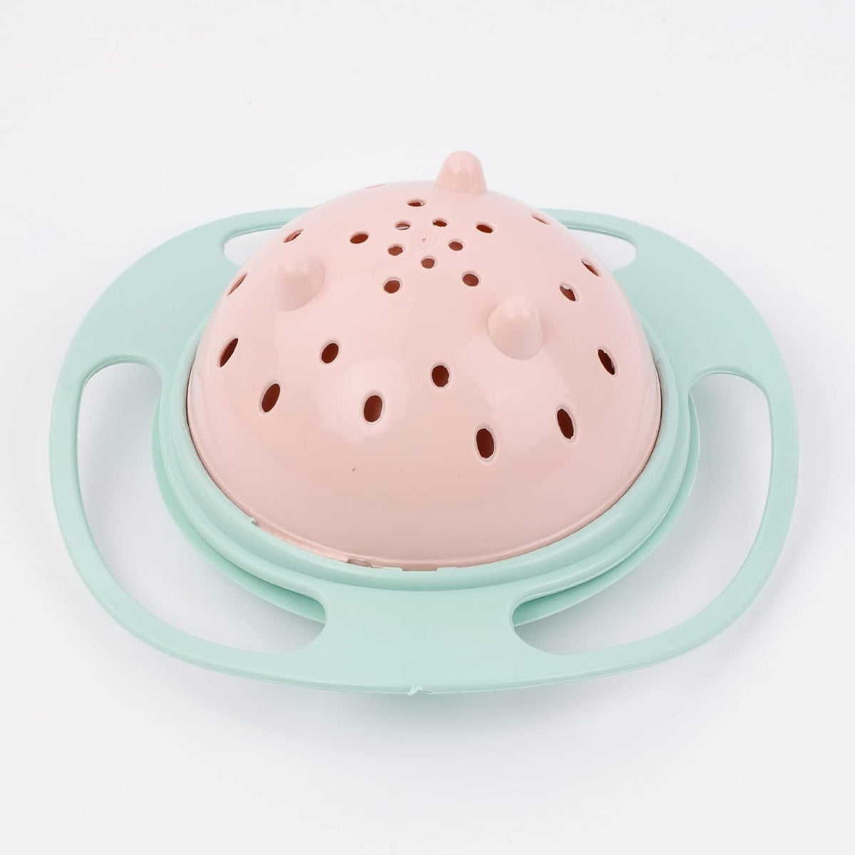 Gyro Bowl 360 Dgree Rotation Spill Resistant Gyroscopic Bowl with Lid