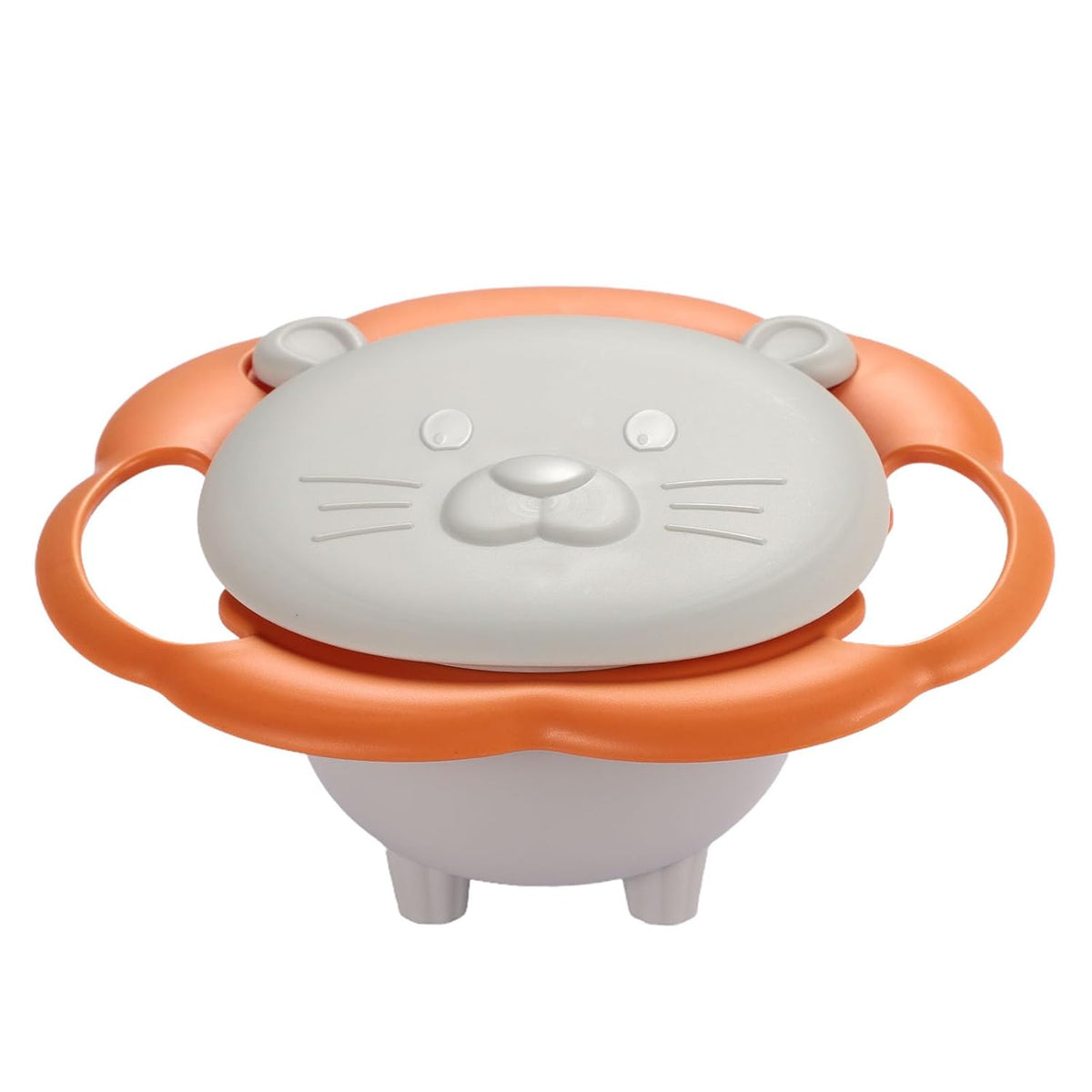 Gyro Bowl 360 Dgree Rotation Spill Resistant Gyroscopic Bowl with Lid