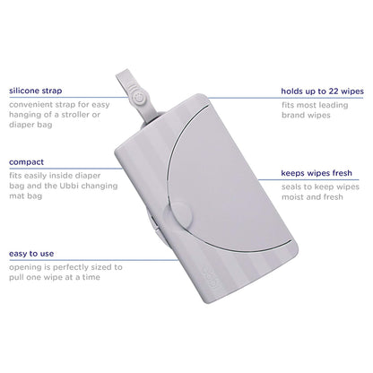 On-the-Go Baby Wipes Dispenser, Taupe