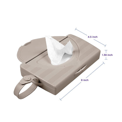 On-the-Go Baby Wipes Dispenser, Taupe