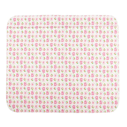 ReUseLife Large Waterproof Cotton Flannel Diaper Changing Mat Pad,31.5 X 26.5 Inch (Pink Elephants)