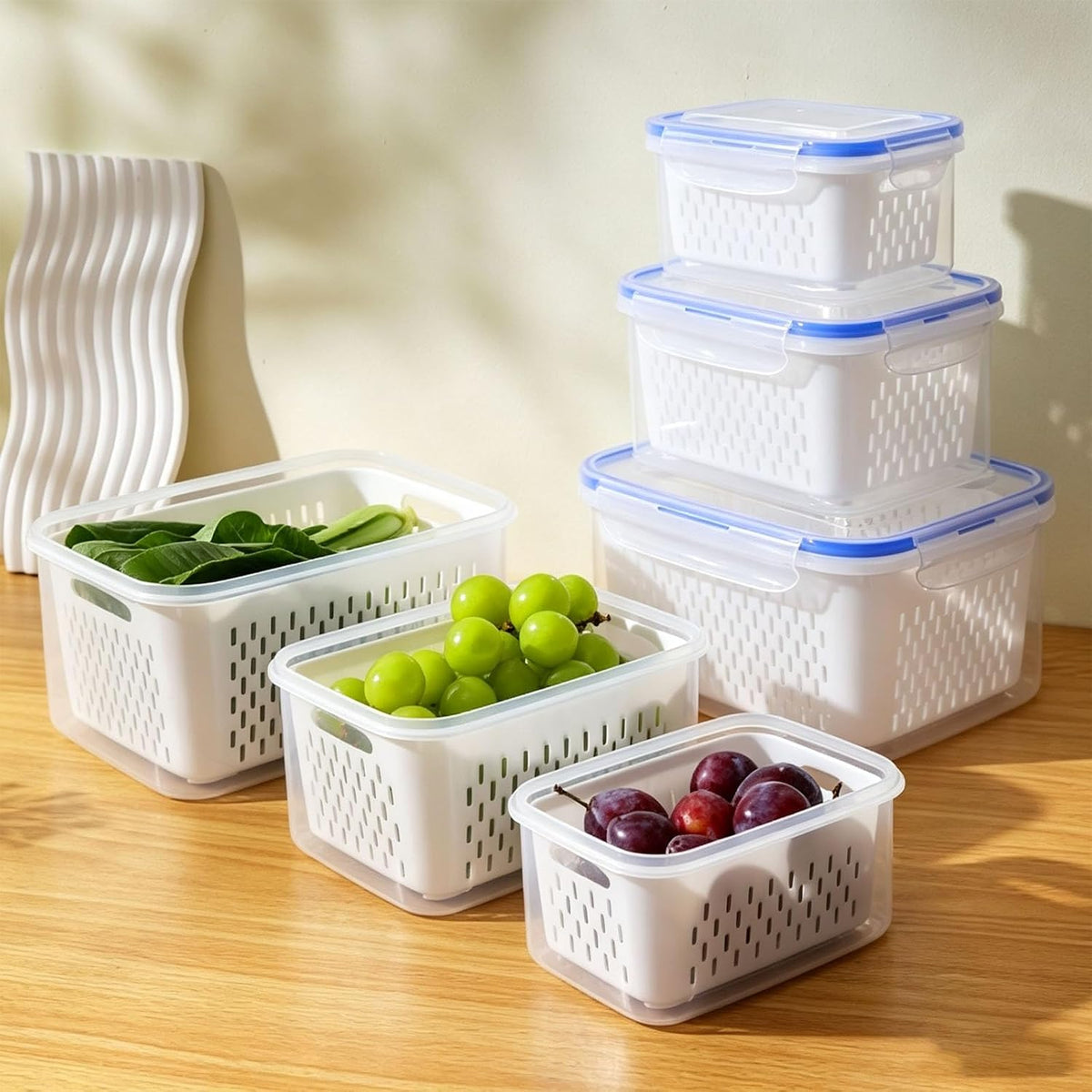 Food Storage Containers With Leakproof Lids,Fruit Containers For Fridge