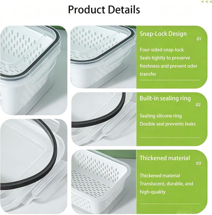 Food Storage Containers With Leakproof Lids,Fruit Containers For Fridge