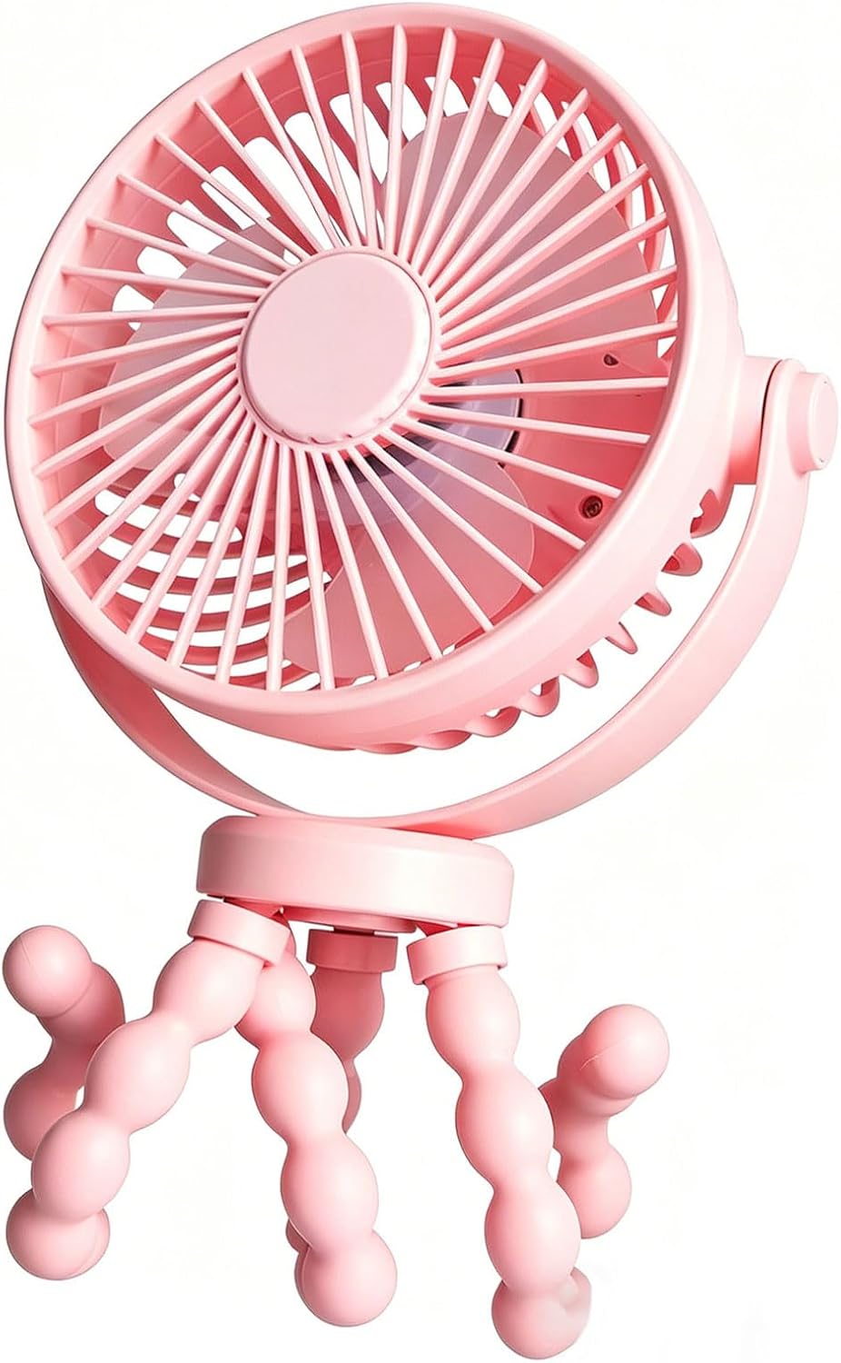Flexible Tripod Clip On Fan with 3 Settings and Rechargeable Power Pack for Stroller and Desktop Use