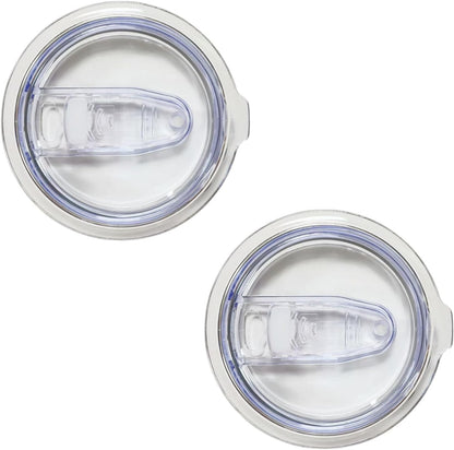 2 Pack 30oz Wine Tumbler Replacement Lids for Skinny Tumbler | Spill Proof Splash Resistant Silicone Sliding Covers for Travel Coffee Mug 2.83 inches in Diameter