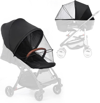 DUOMI 2-in-1 Stroller Sun Shade and Mosquito Net Cover - Universal Breathable Baby Cover With Two-Way Zipper for Extender