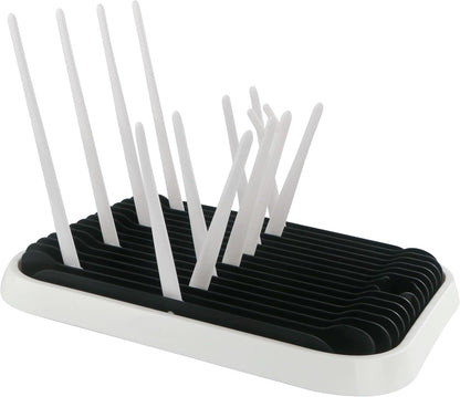 Baby Bottles Drying Rack, Folding Drainer for Feeding Bottles Accessories Dryer Holder(Black)