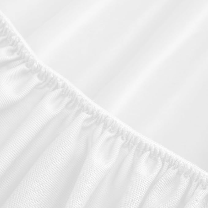 2 Pack King Mattress Protector Waterproof, Noiseless & Soft Coverage King Size Mattress Cover Fitted Sheets with Deep Pocket up to 14", Super Breathable & Easy Wash Mattress Protector